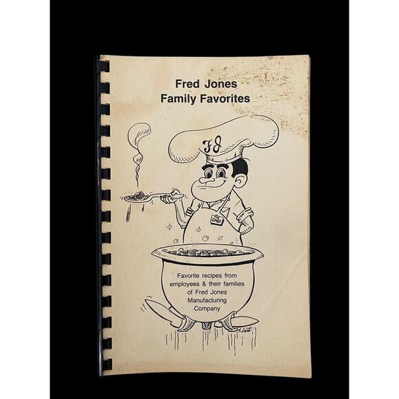 Other - Fred Jones Family Favorites Recipe Book Oklahoma Local Manufacturing Vintage